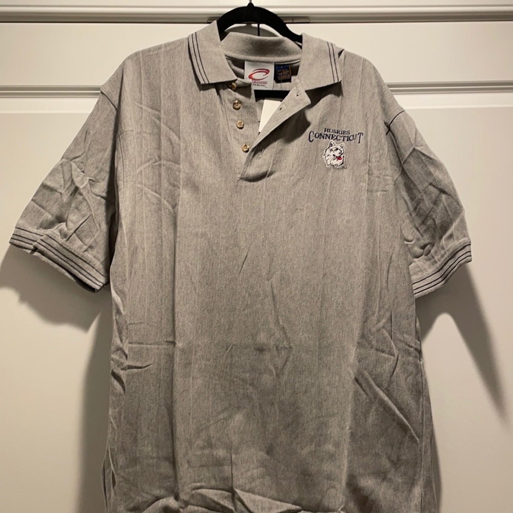 NWT Connecticut Huskies Men’s Polo